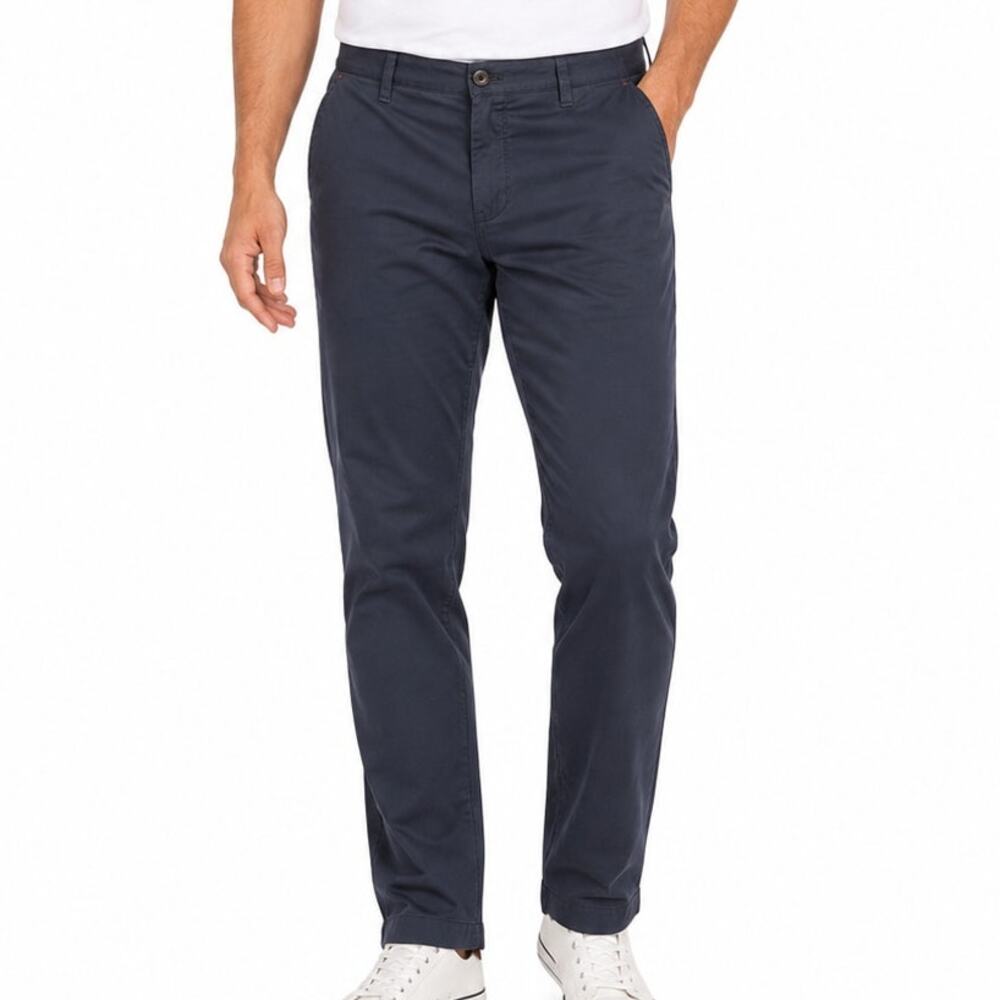 Ted Baker Golf Pants Mens 40R Navy Flat Front Chino Casual Stretch